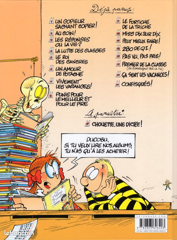 BD EO l'élève Ducobu N°16 confisqués Godi - Zidrou (image 3)