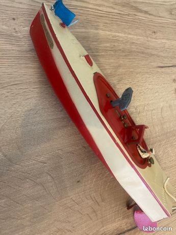 JOUET ANCIEN CANOT de bassin en tôle Jep ? Hornby ? EUR 130