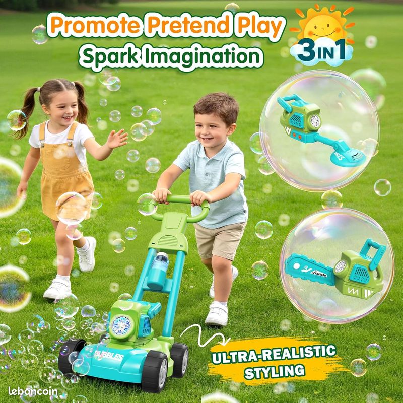 Machine à Bulles Girafe Rechargeable – Tondeuse à Bulles Avec Lumière, Jouet Extérieur Automatique Ou Manuel Pour Enfants