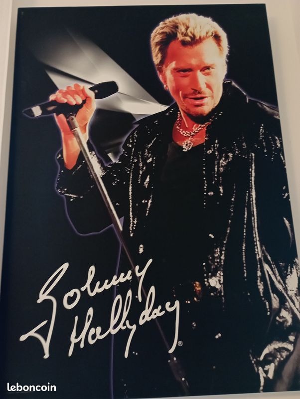 Poster et table basse de Johnny Hallyday (image 1)