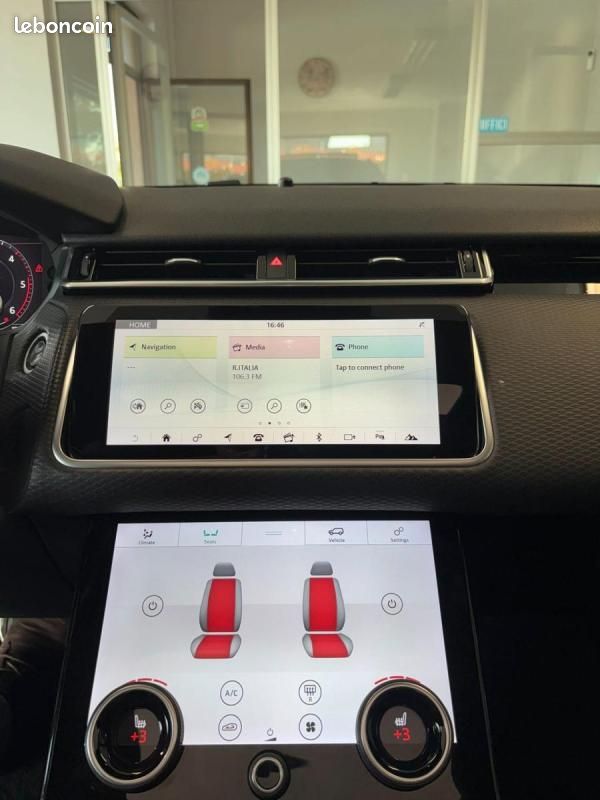 Land Rover Range Rover Velar 3.0 V6 SD6 R-DYNAMI 300 CH BVA - PACK SPORT TOIT OUVRANT PANORAMIQUE (image 11)