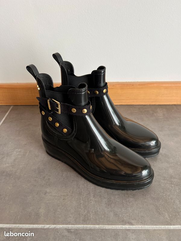 🖤 Bottines de Pluie Lemon Jelly Noires – Pointure 40 (Convient 38