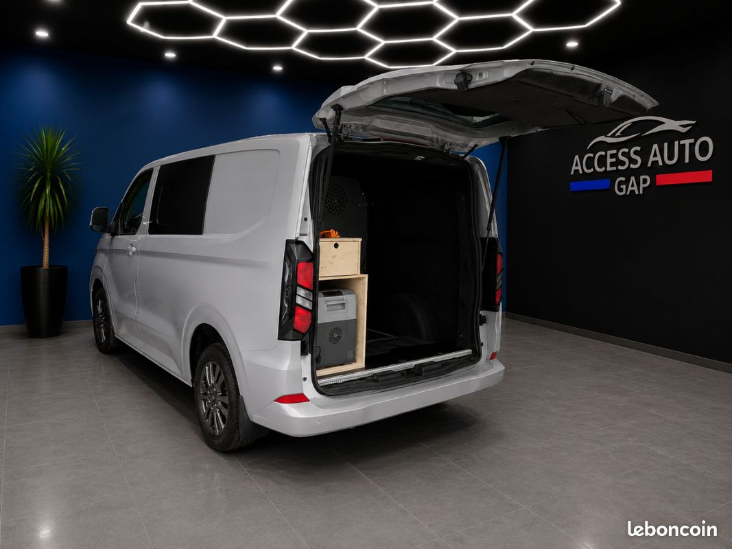 Ford custom aménagé, 5 places modulables, webasto, isolé, installation électrique 220V (image 1)
