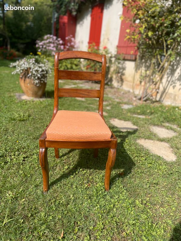 Table ovale ancienne en merisier extensible (image 3)