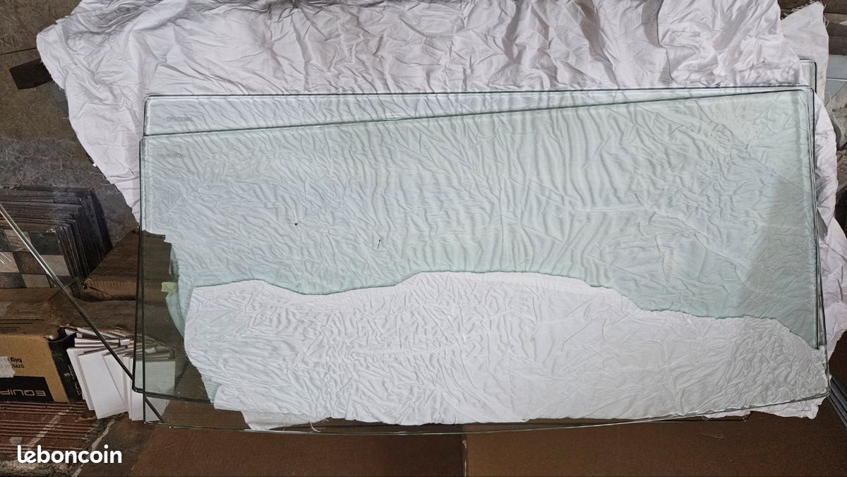 Table basse télé bois et verre (image 4)