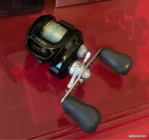 Moulinet De Pêche Shimano Curado 201 E7 Baitcast - Main Gauche (LH), Rapport 7.0:1, Importé Du Japon