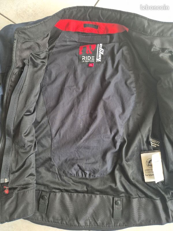 Blouson Moto été (mesh) Furygan Mistral Evo - Taille 2xl - Bleu Marine (sans protections) (image 3)