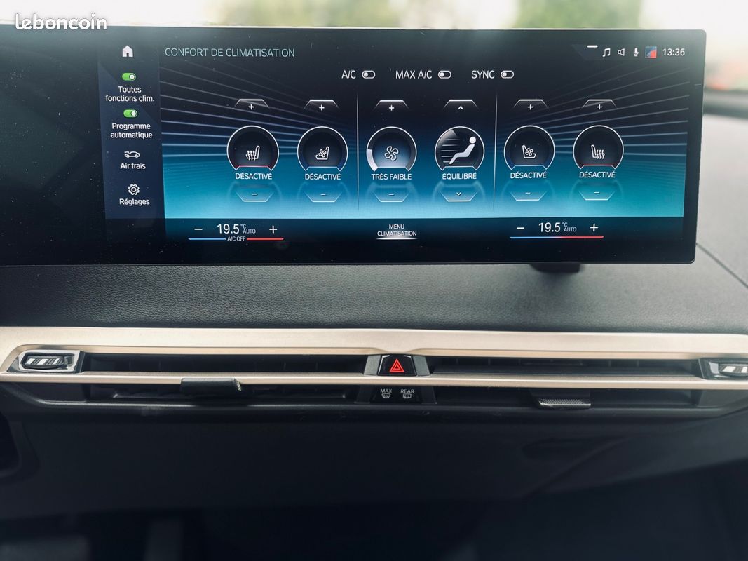 BMW iX 40e 326CH xDrive + CARPLAY SANS FIL + SIEGES CHAUFFANTS/VENTILES/MASSANTS/ELECTRIQUES + HARMAN KARDON + 1ERE MAIN + GARANTIE 12 MOIS (image 31)