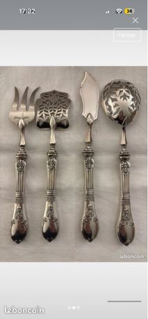 SERVICE A COUVERT MINIARDISE en argent massif poinçon minerve EUR 100,00 - FR