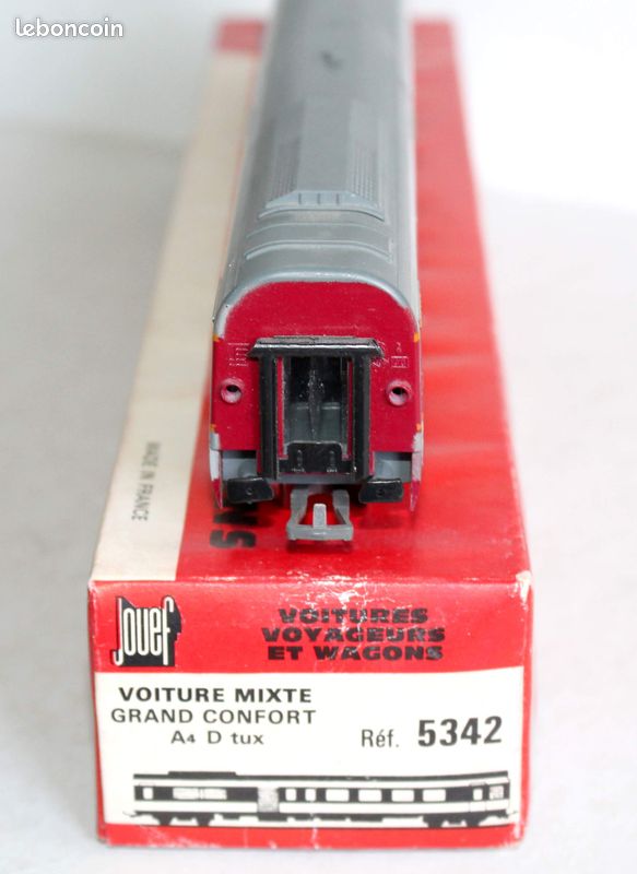 Rame Jouef HO - 2 Voitures Voyageur 3e Classe + Fourgon Mixte TEE Trans Express Europ