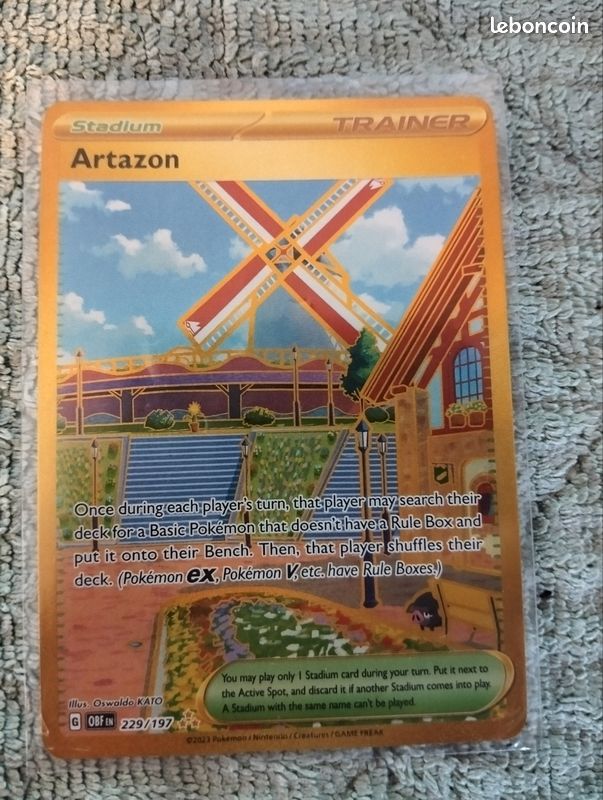 Carte Pokmon UK Gold Artazon Stadium/Trainer - Collection