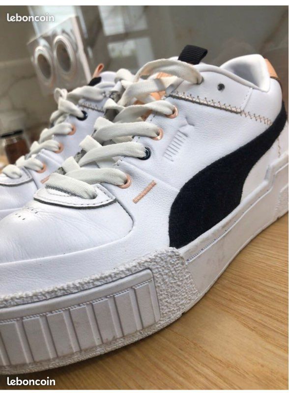 PUMA Cali Sport Asymetric 'White Black' 374573-01 Chaussures