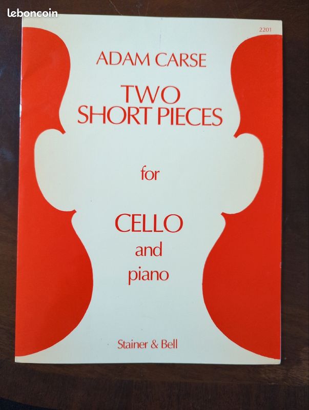 Two Short Pieces for Cello and piano -Adam Carse (image 1)