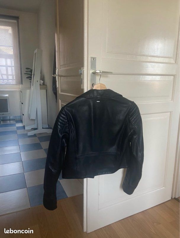 Blouson cuir d'agneau IKKS femme Vêtements