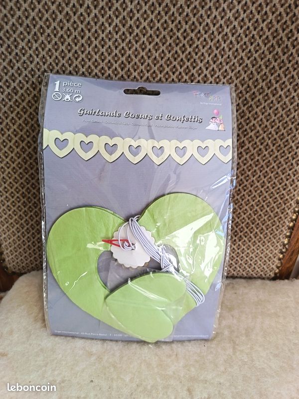 Déco de fete Guirlande coeur (image 1)