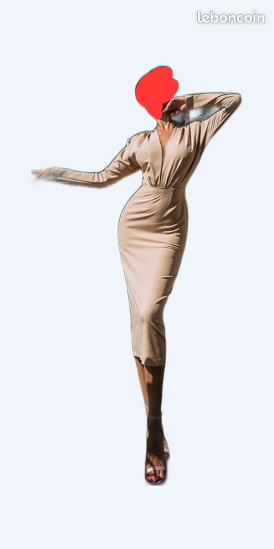 Robe beige midi (image 1)