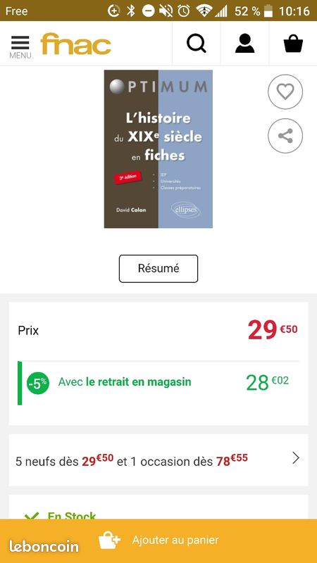 L'histoire du XIXe siècle en fiches David Colon (image 3)