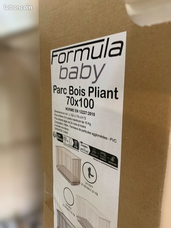 Parc pliant Formula Baby (image 1)
