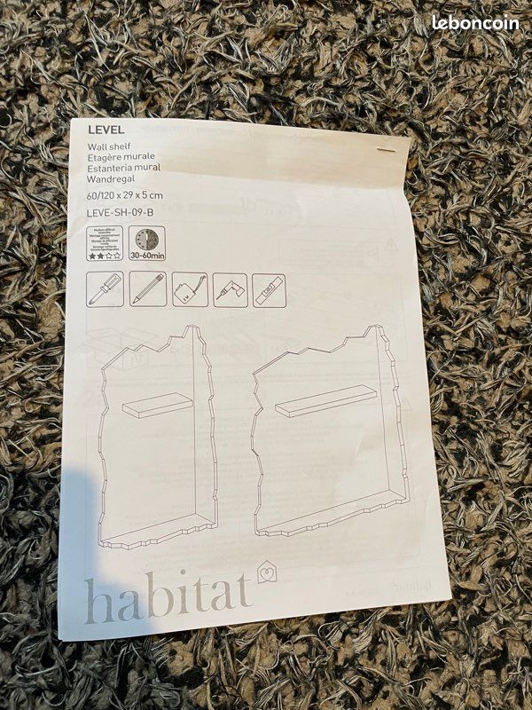 Étagères HABITAT neuves fixation invisibles (image 11)