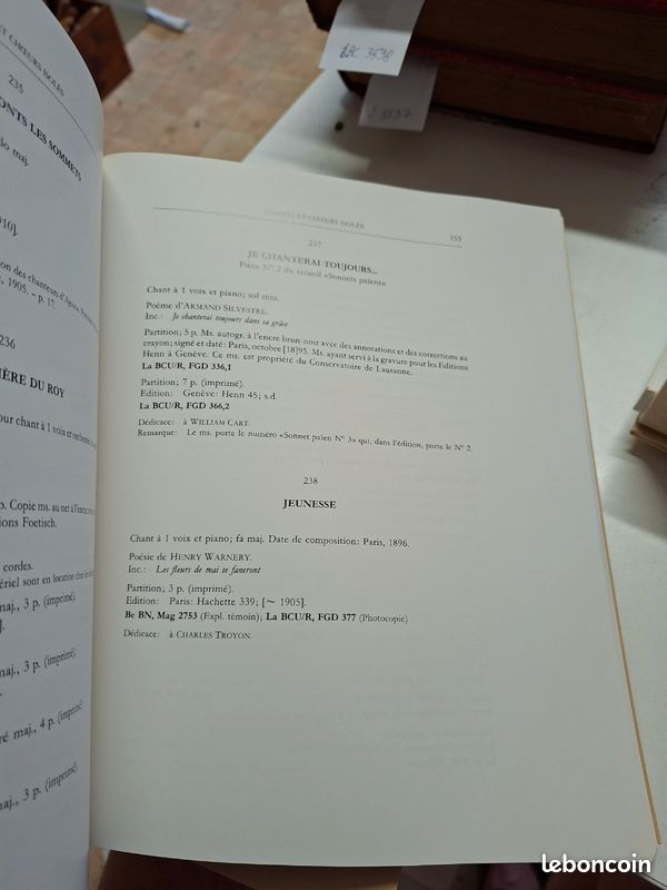 3540:Gustave Doret Catalogue Des Oeuvres Textes Et Documents 2 Volumes Coffret 1990 (image 8)