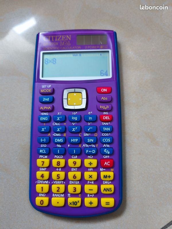 Calculatrice Électronique Colorée Résistante Aux Éclaboussures - Design Exquis Lilas Violet Pour Bureau Et Salle De Classe