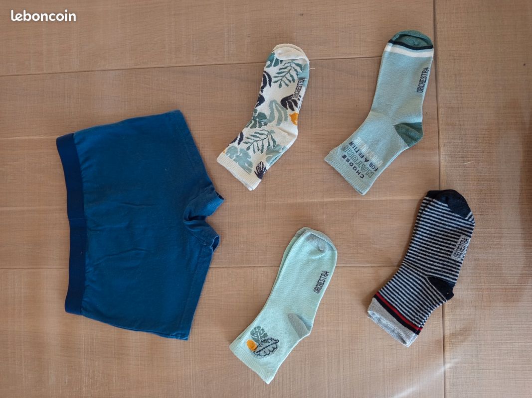 Lot chaussettes 35/38 et caleçon 134/140 (image 2)