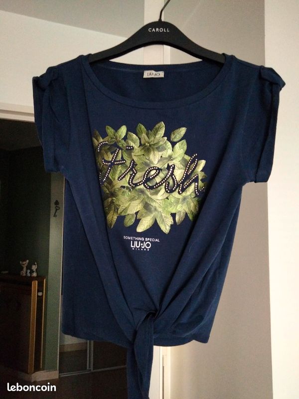Tee shirt Liu JO bleu marine (image 2)