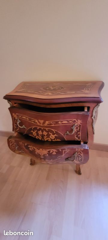 Commode et Table de Chevet Louis XV (image 7)
