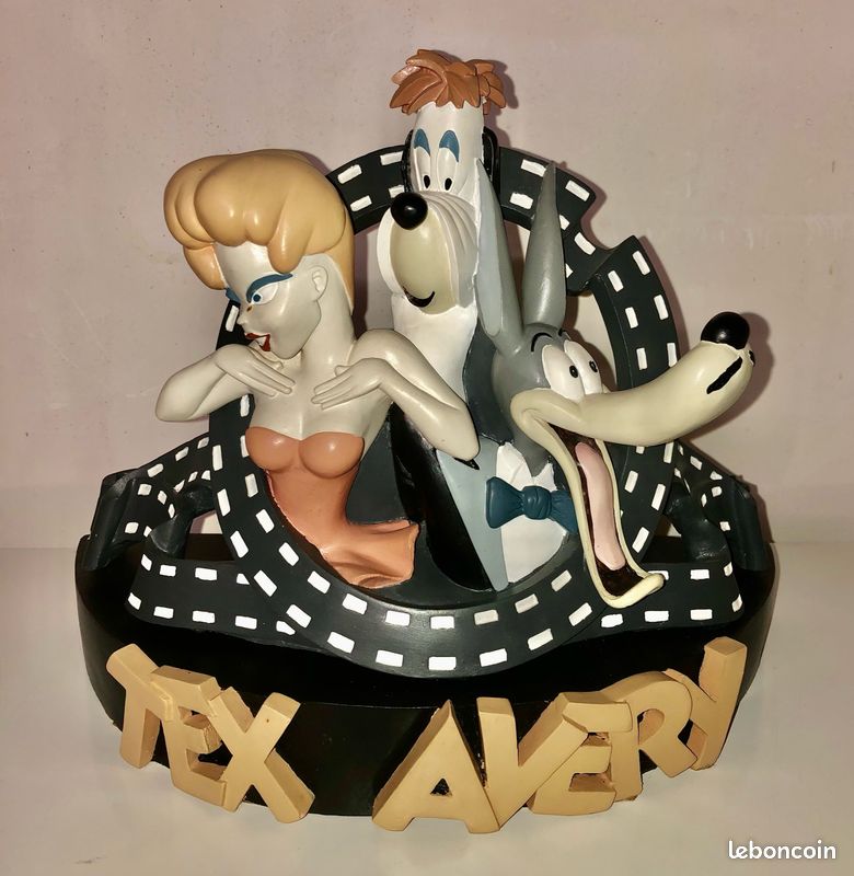 Figurines Tex avery Loup, Droopy, Pin-up Démons et Merveilles, Leblon- Delienne