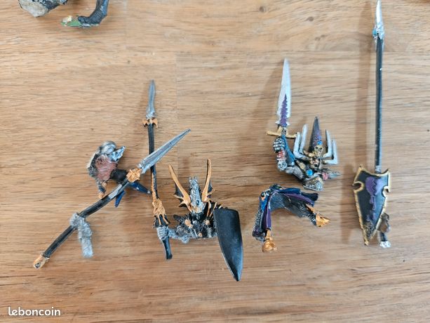 5 Chevaliers Sur Sang Froid – Elfes Noirs Warhammer, Old World, Metal OOP