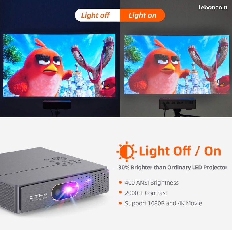 OTHA Pico Projecteur vidéo-projecteur (image 1)