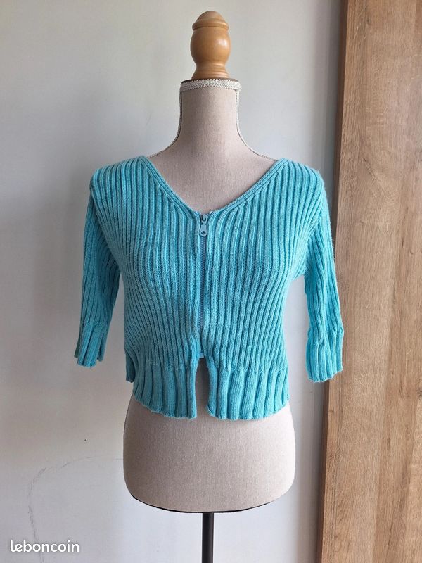 Gilet Court Turquoise Salt & Pepper - Taille XXL - Neuf Avec étiquettes
