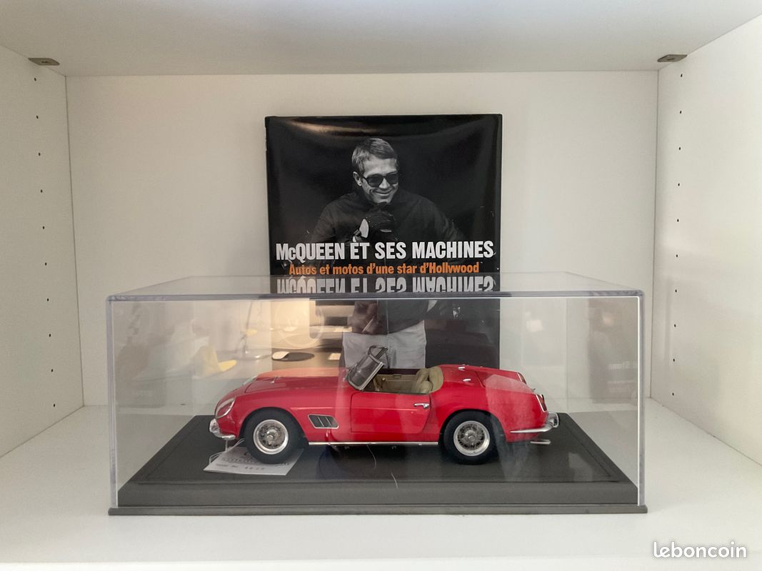 Rare. Ferrari 250 GT California swb 1960. Rosso/intérieur cuir tabac. Limited édition (épuisé) 1:18 CMC no looksmart, amalgam, BBR, exoto (Livraison gratuite) (image 11)