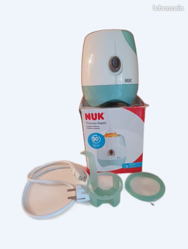 Chauffe-Biberon NUK Thermo Rapid - Réchauffement à La Vapeur En 3-4 Min - Pour Biberons Et Petits Pots