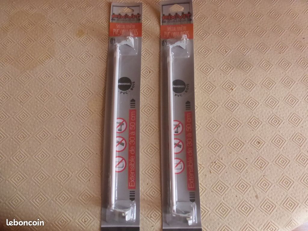 Lot de 2 tringles à rideaux Fix'Vit (image 1)