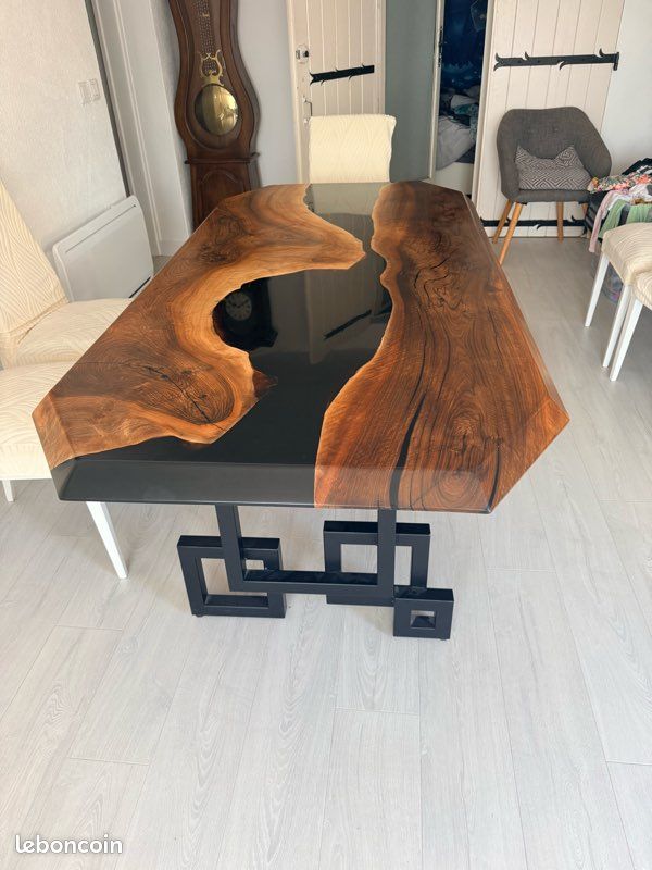Ensemble salon noisetier et epoxy (image 1)