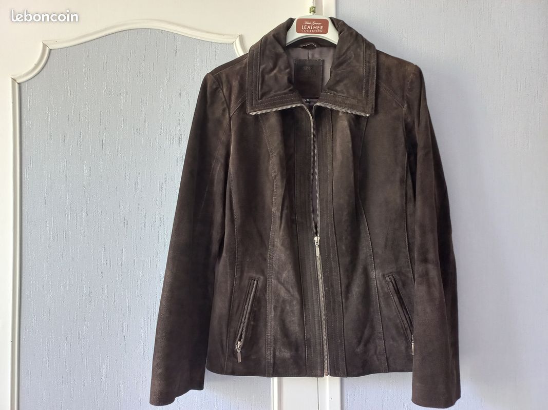 Veste croûte de cuir (image 1)