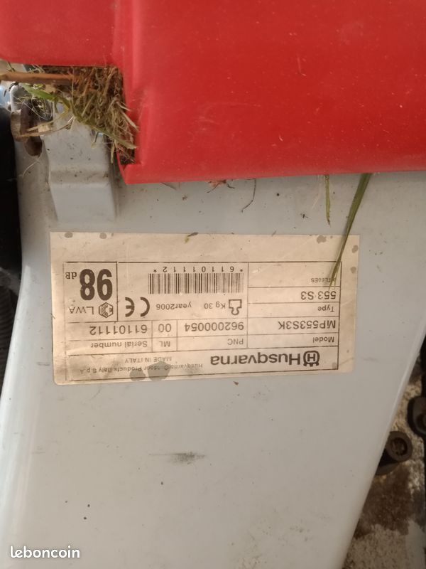 Tondeuse bestgreen 53cms chassis husqvarna pour pièces (image 3)