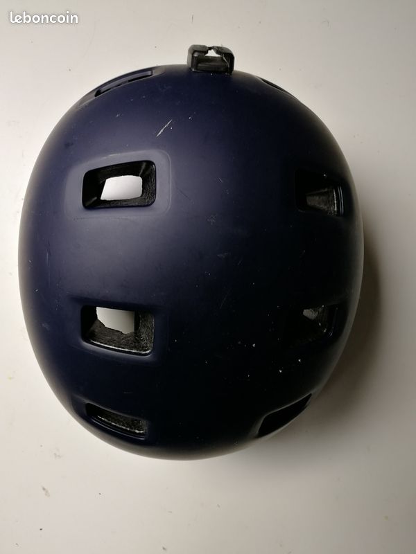 Casque vélo ville bol bleu fonce btwin (image 2)