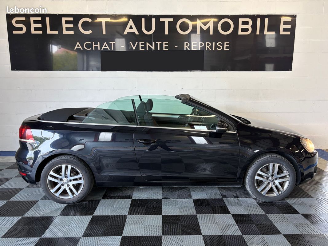VOLKSWAGEN GOLF VI CABRIOLET PACK CONFORT 2.0 TDI 140 DSG6 / GPS / Park assists / Dynaudio / Caméra de recul / Bluetooth / Feux automatiques (image 2)