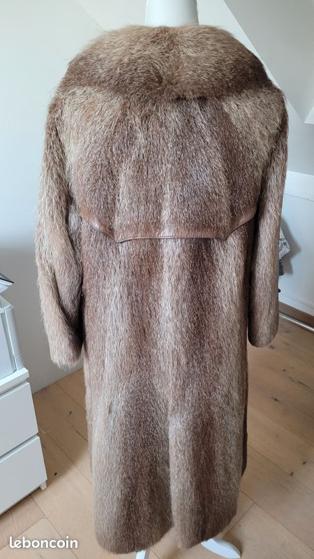 Manteau fourrure et cuir (image 2)