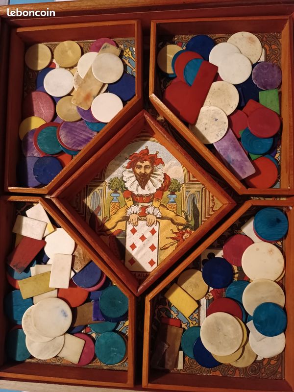 Ancien Jeu Du Nain Jaune, Marque Nicolas Keller ATLAS PARIS Debut Xxeme
