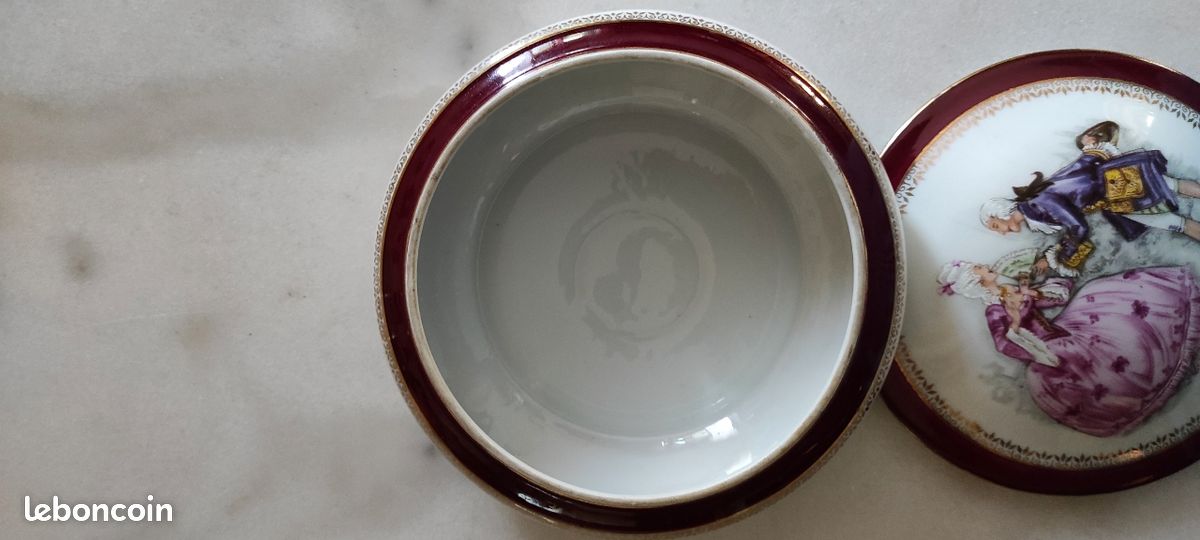 Bonbonnière ancienne porcelaine Limoges (image 5)