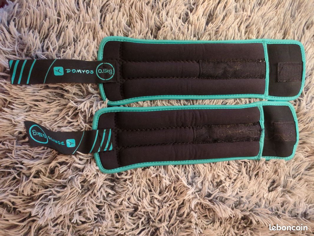 Paires De Poids Chevilles Gaiam Restore 5 Lb - Confortables - Gris Et Vert Citron - Neuves