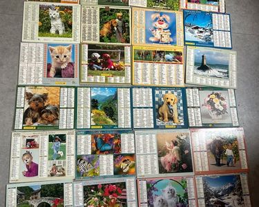 Lot D'Almanachs / Calendriers De Poche Anciens - Occasion - État Variable