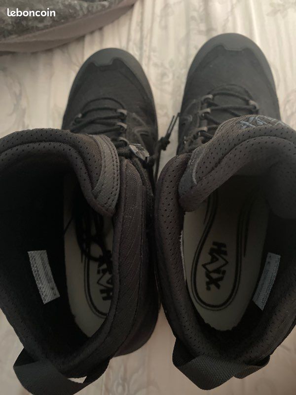 Botte noir de travail ou loisir black eagle en cuir, taille 44, jamais portées (image 2)