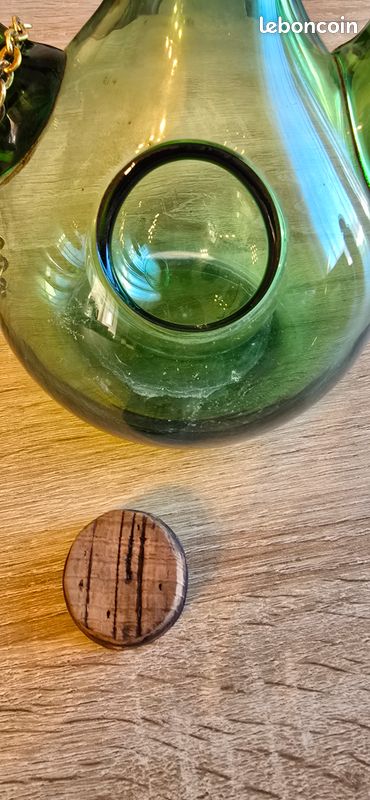 Carafe à l'Italienne avec rafraichissoir à glaçons pour décanter le vin (image 4)