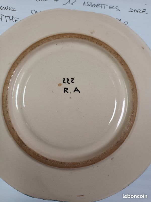 Assiette numerotee (image 2)