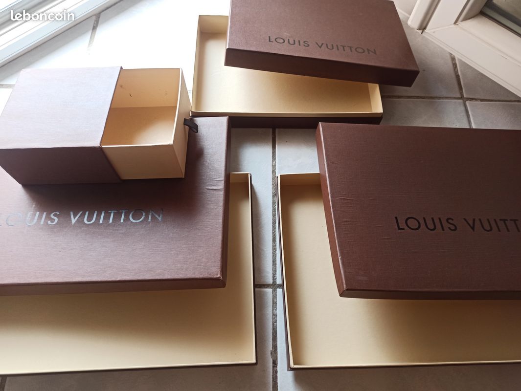 Boite de rangement marron Louis Vuitton authentiques (image 3)