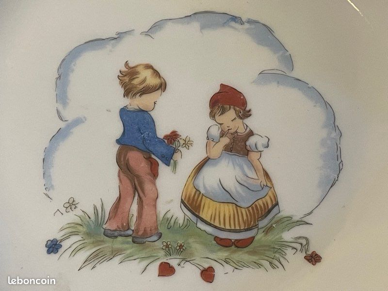 Belle Assiette Chauffante Porcelaine Limoges Années 1950 (image 4)